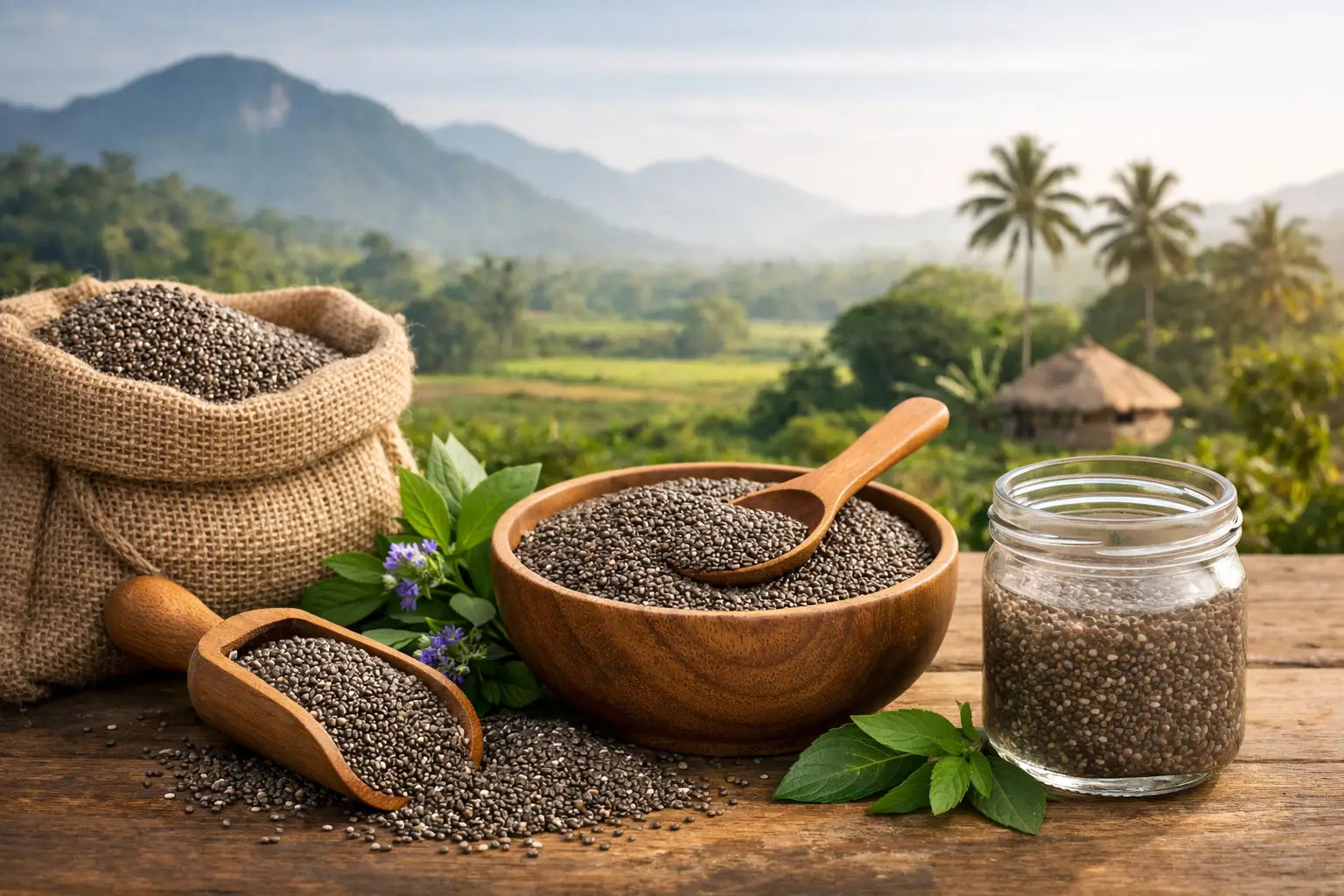 Graine de chia bio d'Orviar Naturals au Cameroun