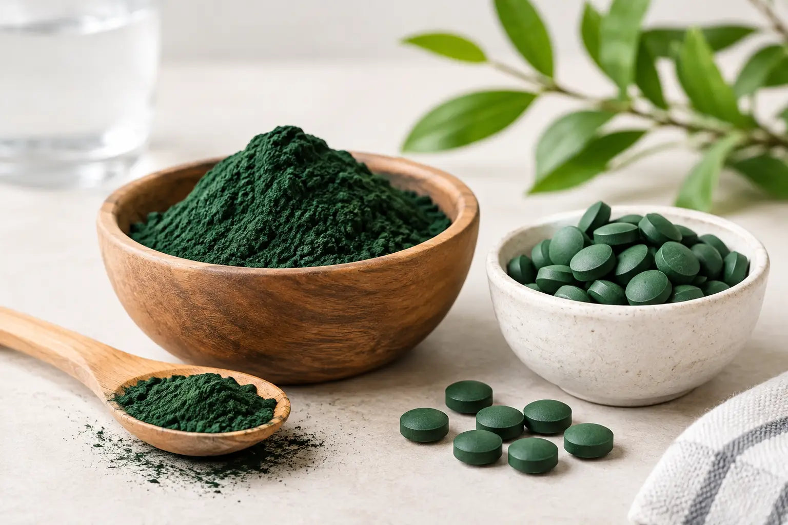 Spiruline poudre ou comprimés, que choisir ?