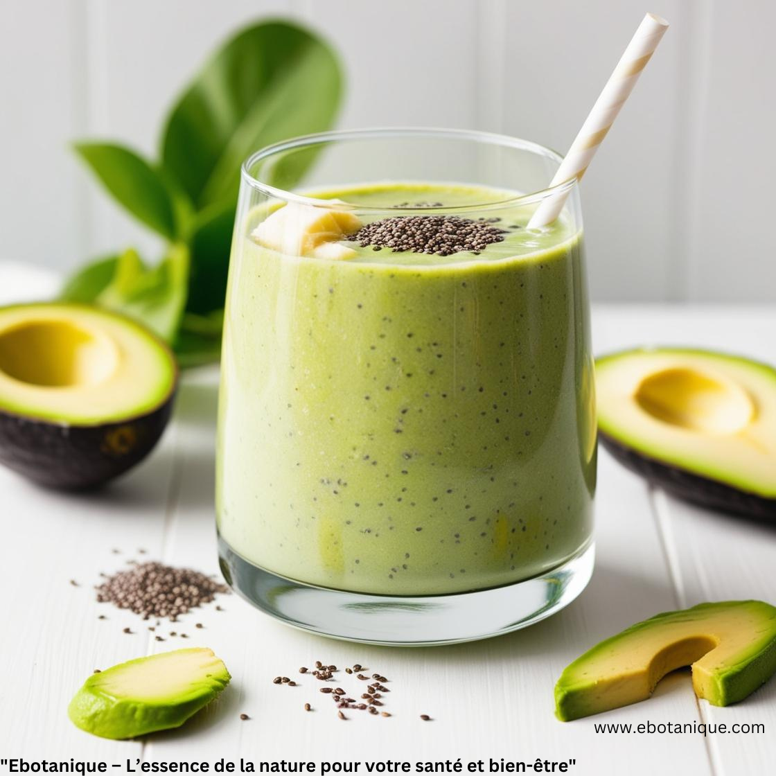 Recette de Smoothie au Moringa et Avocat 🍃🥑