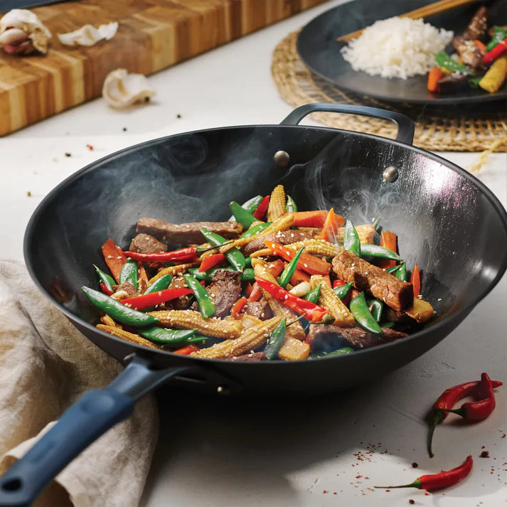 Tramontina - Wok en acier au carbone, 35,5 cm (14 po)