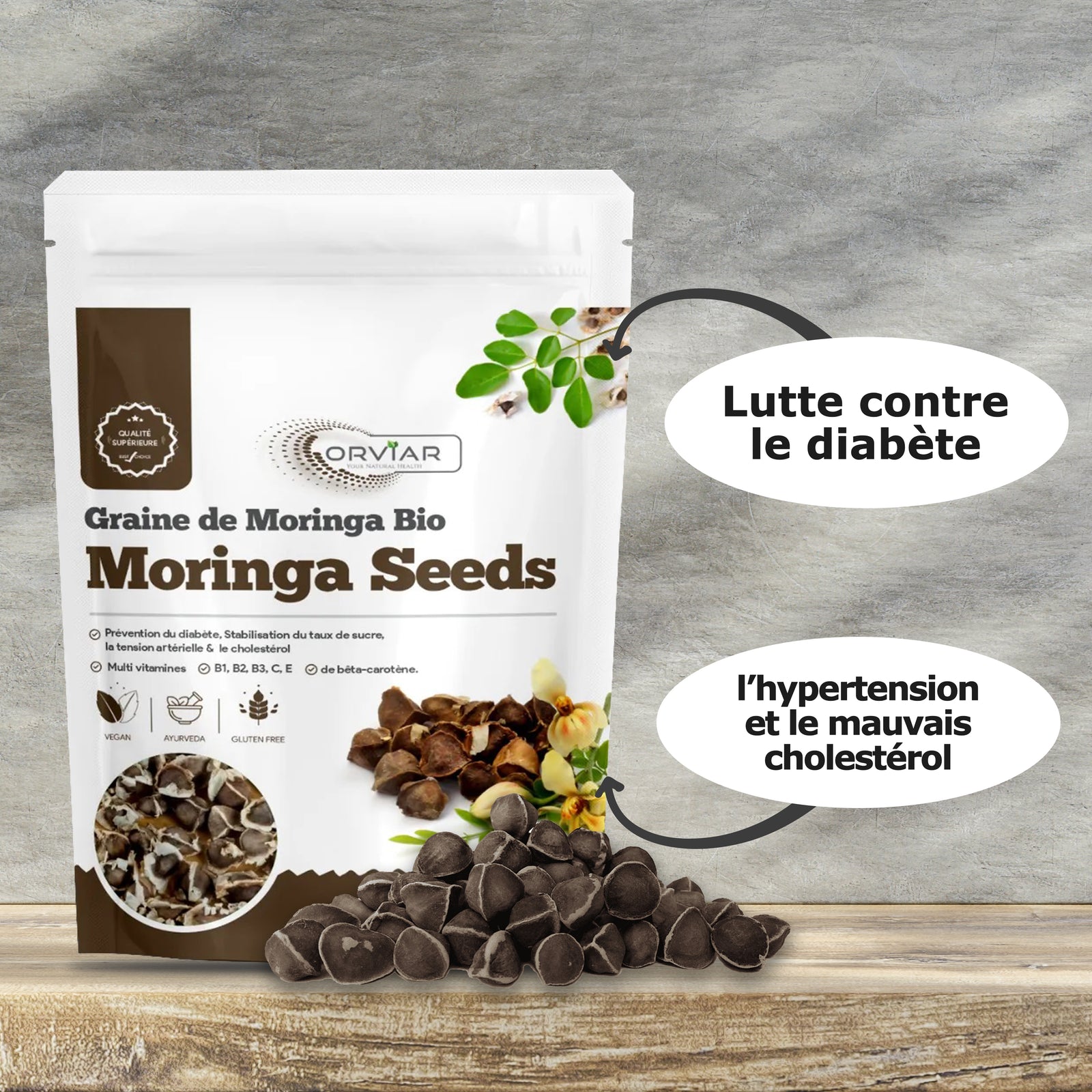 Graine de Moringa BIO 125 gr -