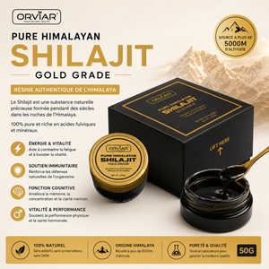 Complement alimentaire |  Shilajit – Résine pure de l’Himalaya | Vitalité, libido, énergie 50gr