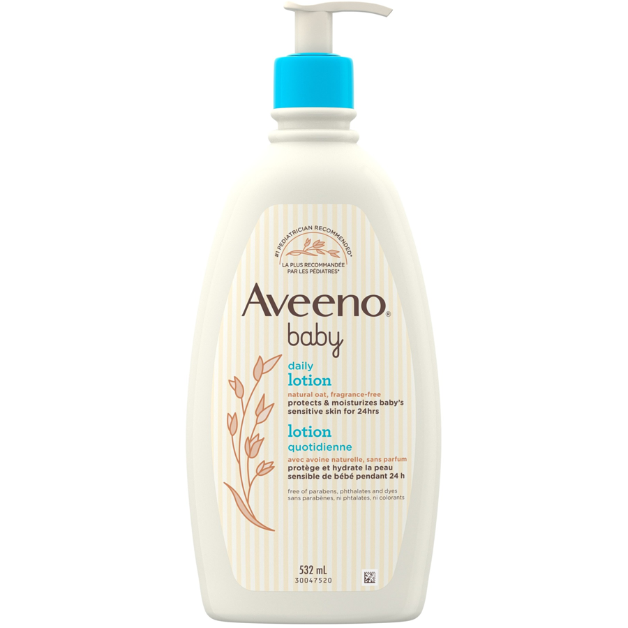 Aveeno - Lotion  hydratant pour bébé sans parfum - Avoine naturelle | 532 ml