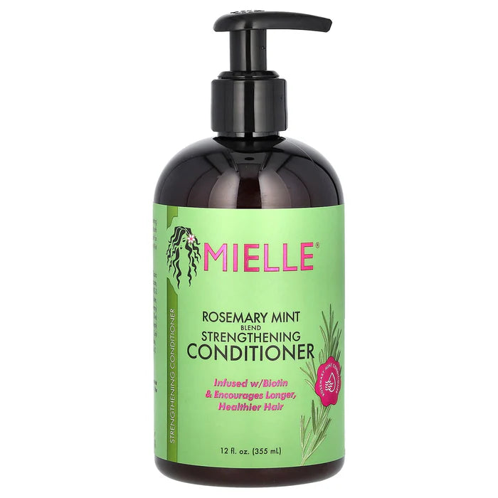 Mielle, Après-shampoing fortifiant, mélange de romarin et de menthe, 12 fl oz