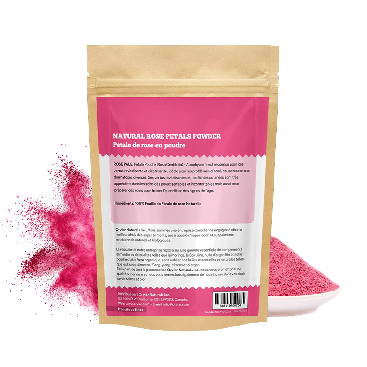 Poudre de Petales de rose 250gr