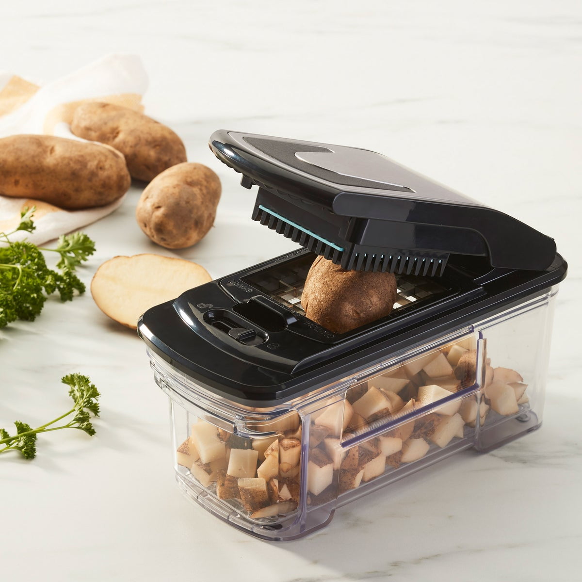 Cuisine Hachoir à Légumes et fruits avec 2 Lames Interchangeables