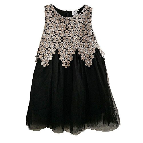 Robe de Princesse noire au Bustier doré