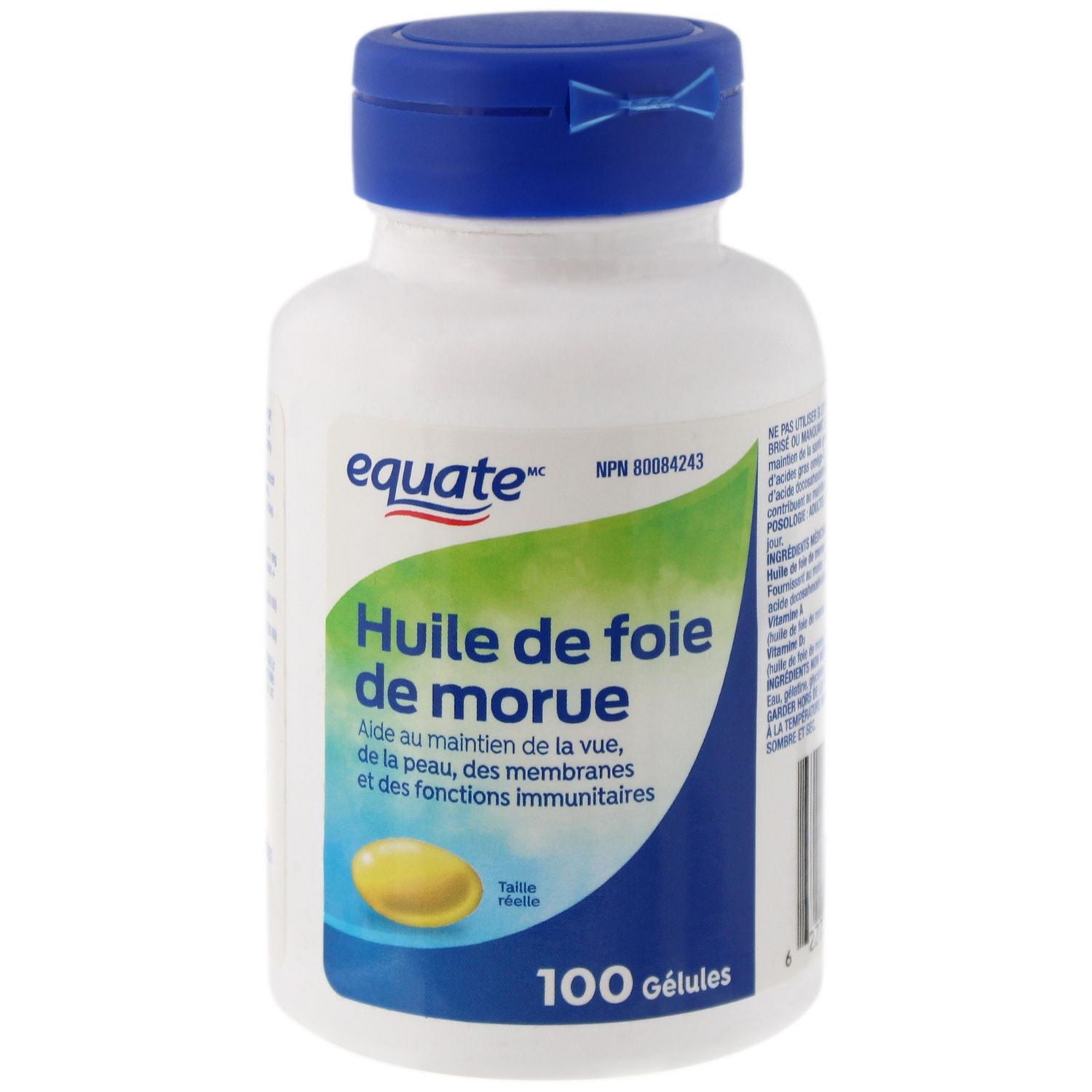 Complement Alimentaire Huile de foie de morue 100 gelules