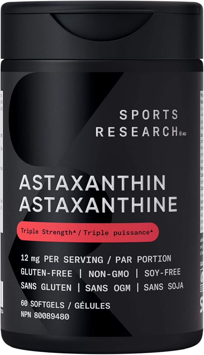 Complement Alimentaire Astaxanthine - 12 mg - 60 gélules pour adultes