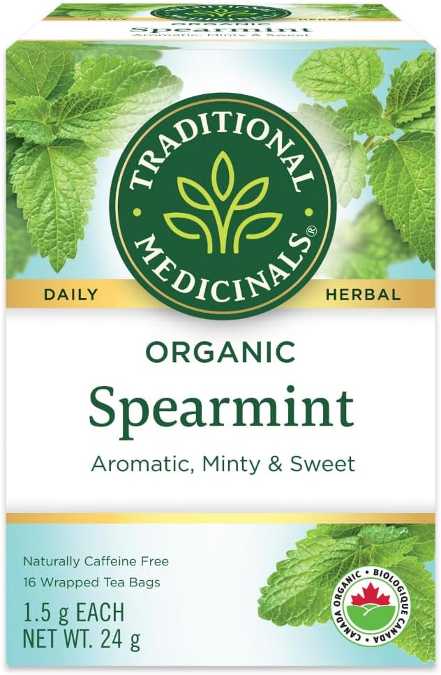 Tisane biologique à la menthe verte, rafraîchissante et mentholée,