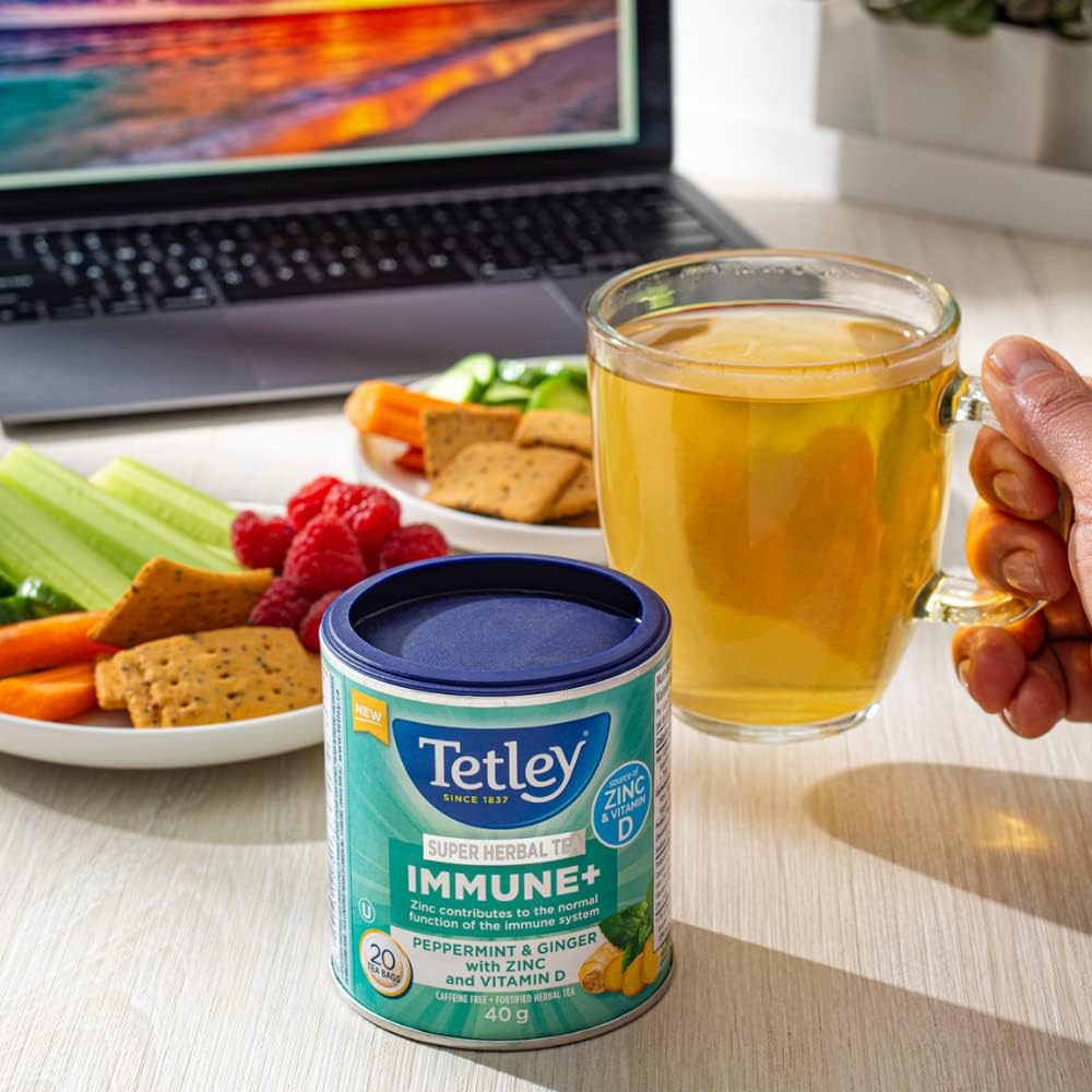 Tetley Super apaisant à base de plantes,  Immunité plus 20 sachets