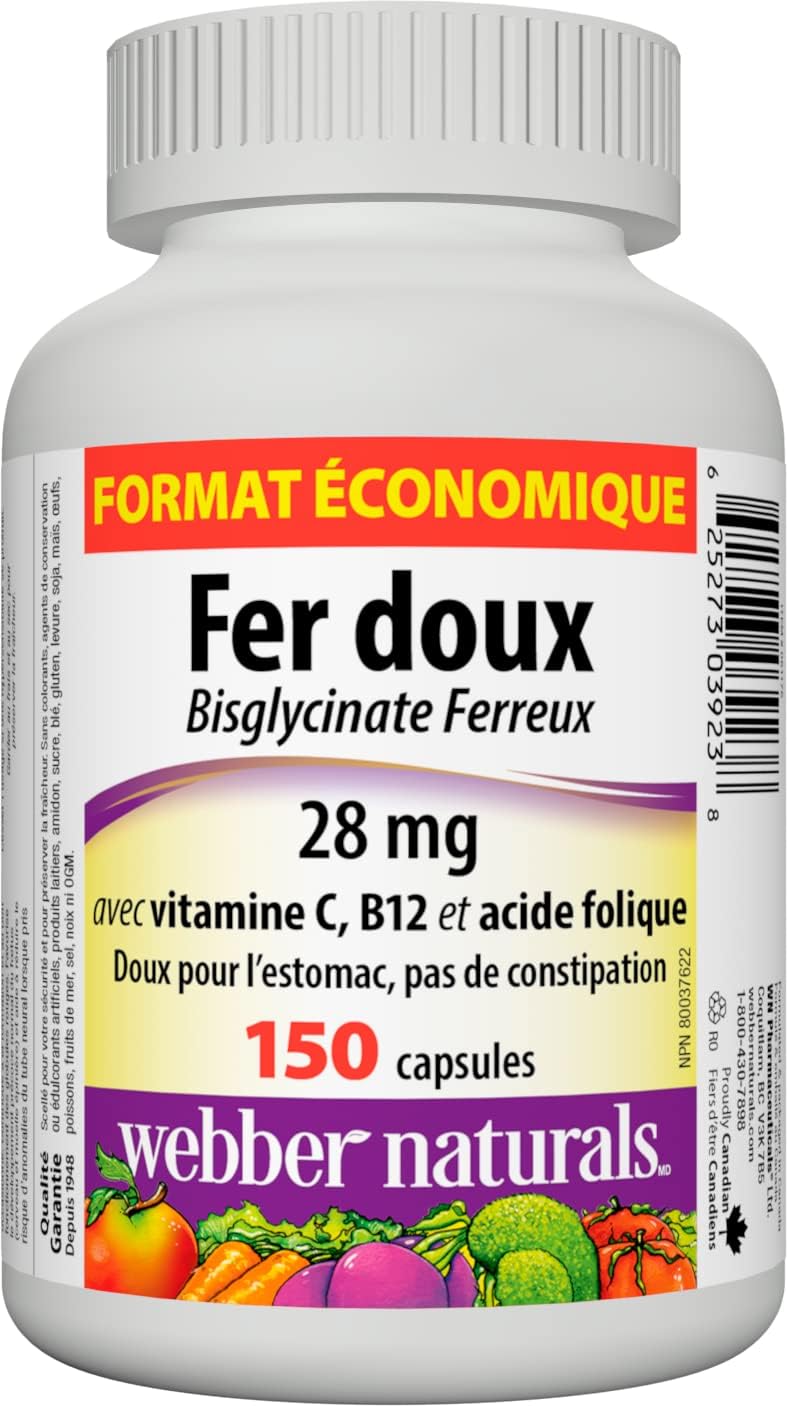 Fer Bisglycinate  doux 28 mg