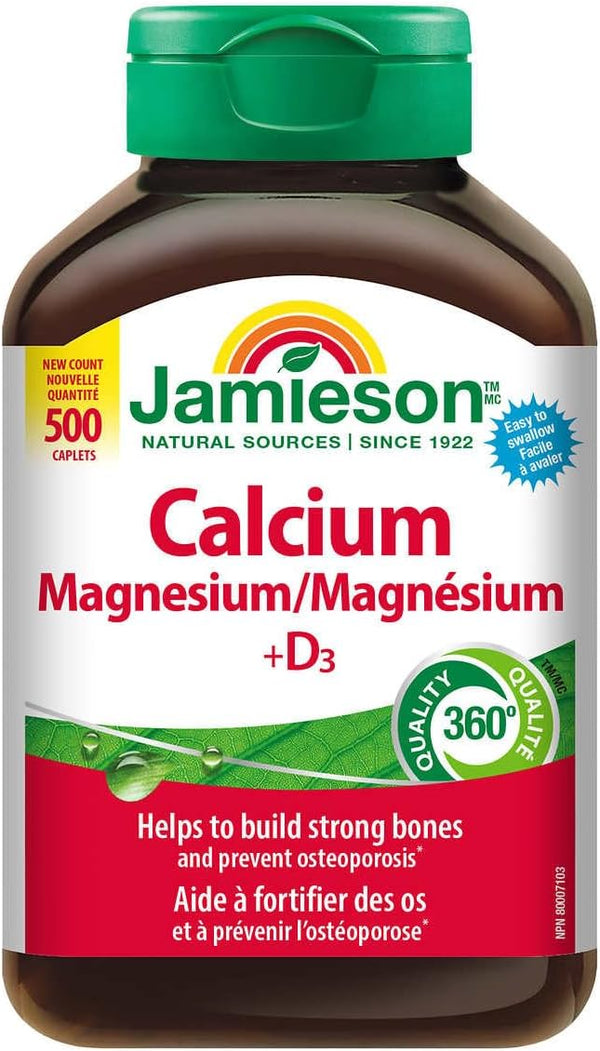 Complement alimentaire | Calcium magnésium avec vitamine D3, 500 caple ...