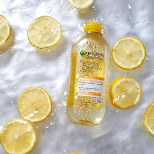 Garnier Eau nettoyante micellaire, démaquillant tout-en-un et nettoyant pour le visage avec vitamine C