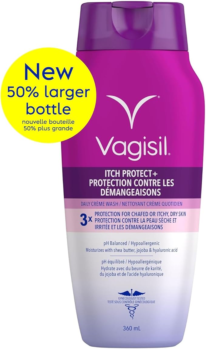 Vagisil Nettoyant féminin  intimes et démangeaisons,  protection contre les démangeaisons 360ml