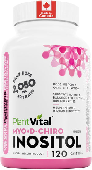 Complément alimentaire  Myo-Inositol & D-Chiro Inositol 120 Capsules