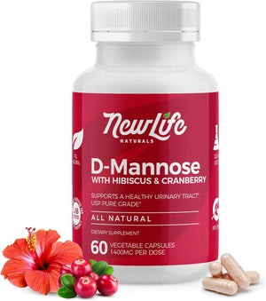 D-Mannose Capsules | avec extraits de canneberge et d'hibiscus  | 1400 mg