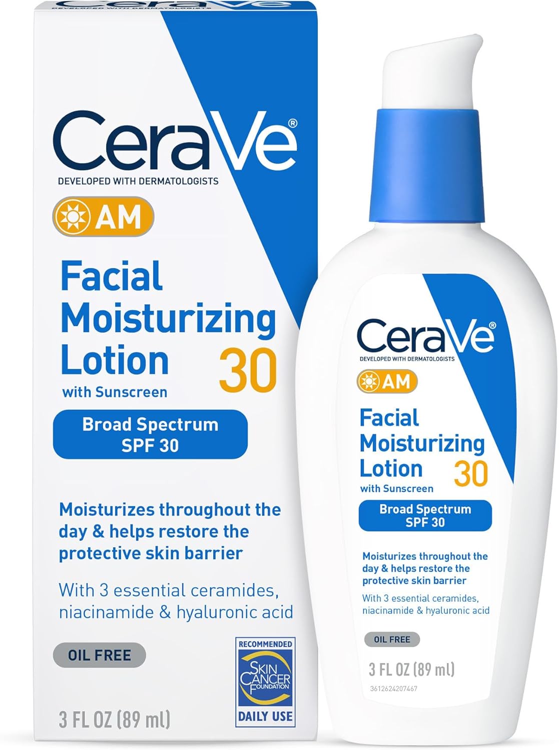 CeraVe lotion faciale hydratante FPS30 - 89 ml