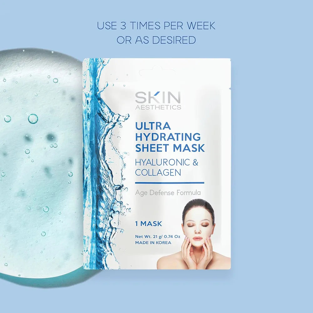 Masque  Ultra hydratant à l'acide hyaluronique et au collagène SKIN