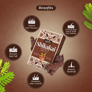 Poudre de Shikakai, Shampoing végétal 100 Gr