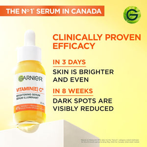 Sérum à la vitamine C pour le visage, avec 4 % de niacinamide, acide salicylique et mélasyle