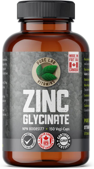 Complément minéral glycinate de zinc 150 capsules