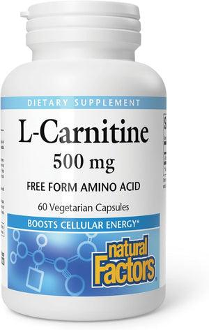 Complement Alimentaire L-carnitine 500 mg, 60 gélules