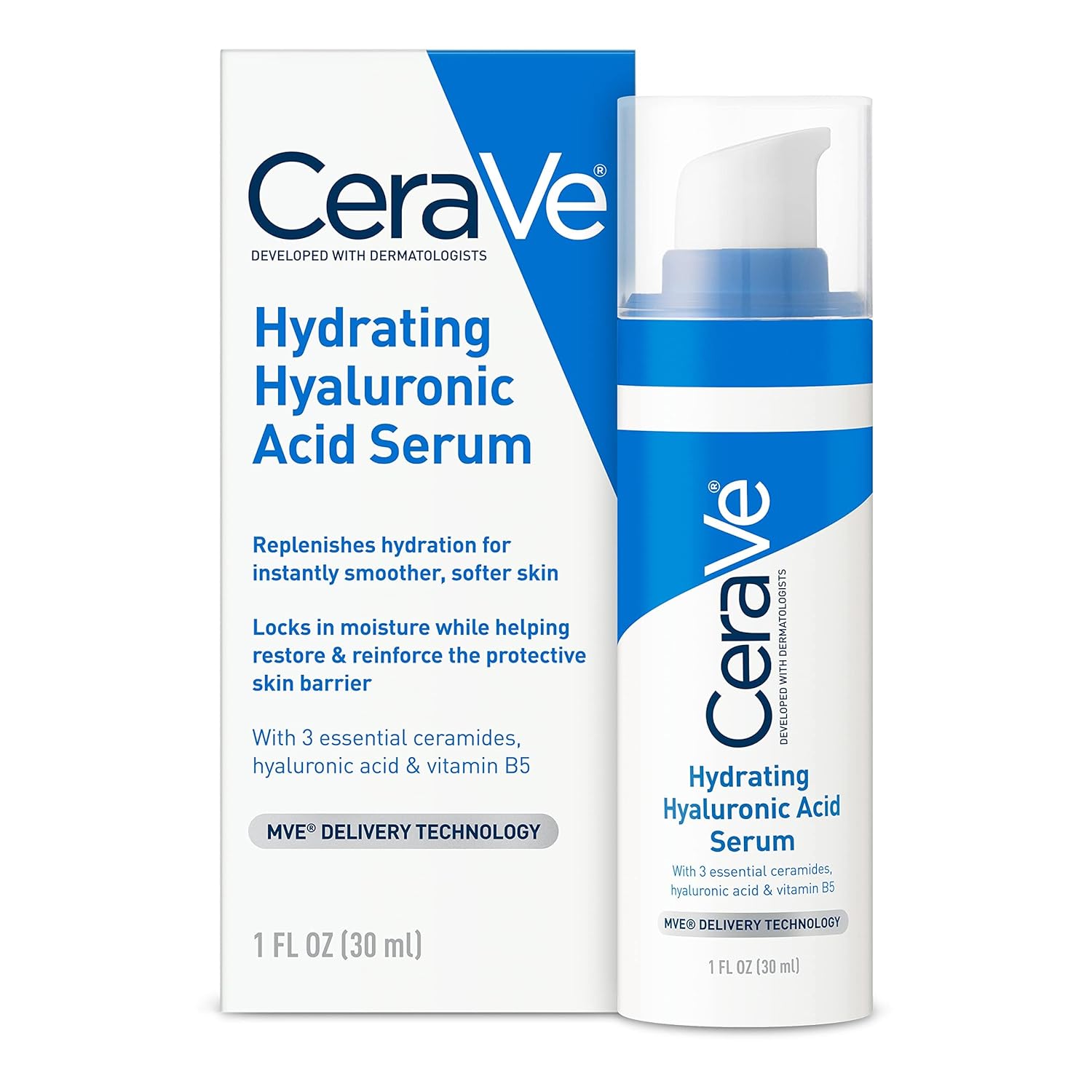 CeraVe Sérum  facial hydratant à l'acide hyaluronique 30ml