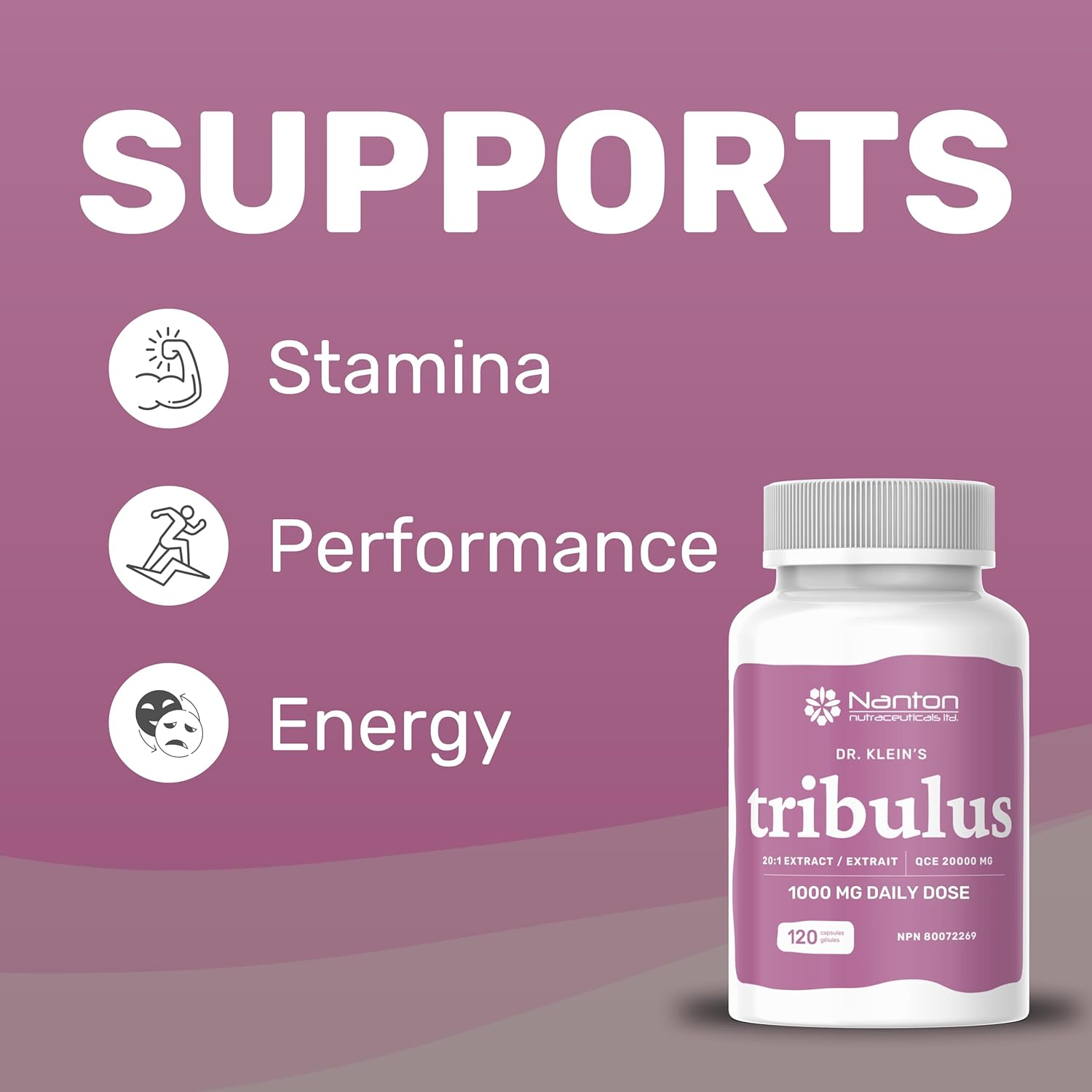 Complement Alimentaire Dr Klein Tribulus Terrestris pour hommes 1000mg