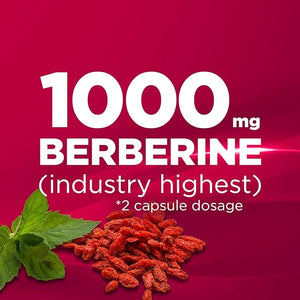 Complement alimentaire - Berbérine 1000 mg | Cholestérol, métabolisme du glucose