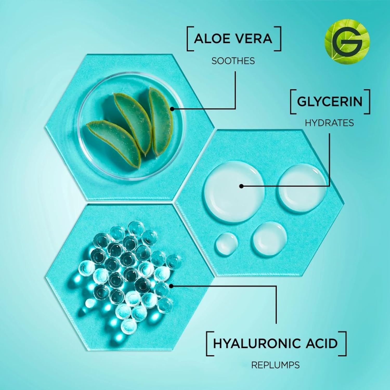 Garnier Sérum à l'Acide Hyaluronique et à l'Aloe Vera Repulpant, peau nourrissante