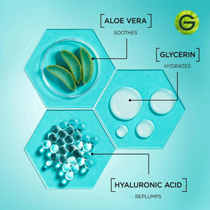 Garnier Sérum à l'Acide Hyaluronique et à l'Aloe Vera Repulpant, peau nourrissante