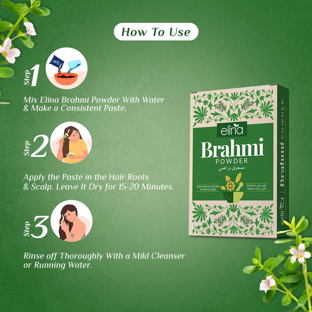 Poudre de Brahmi | Plante sacrée  pour le soin des cheveux