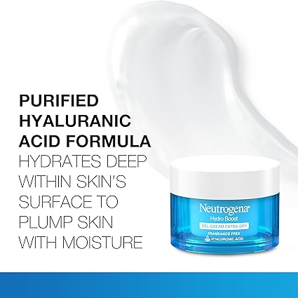 Neutrogena-Gel-crème hydratant pour le visage à l'acide hyaluronique Hydro Boost  pour hydrater et lisser la peau très sèche