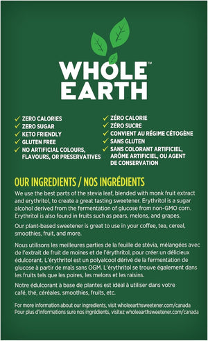 Edulcorant, Stevia zéro calories, sans glucides