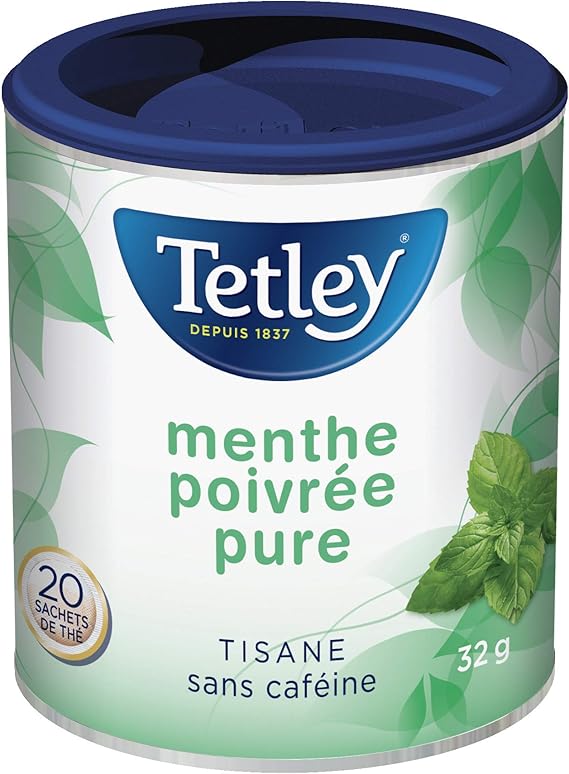 Tetley super Tisane à la menthe poivrée pure, 20 sachets