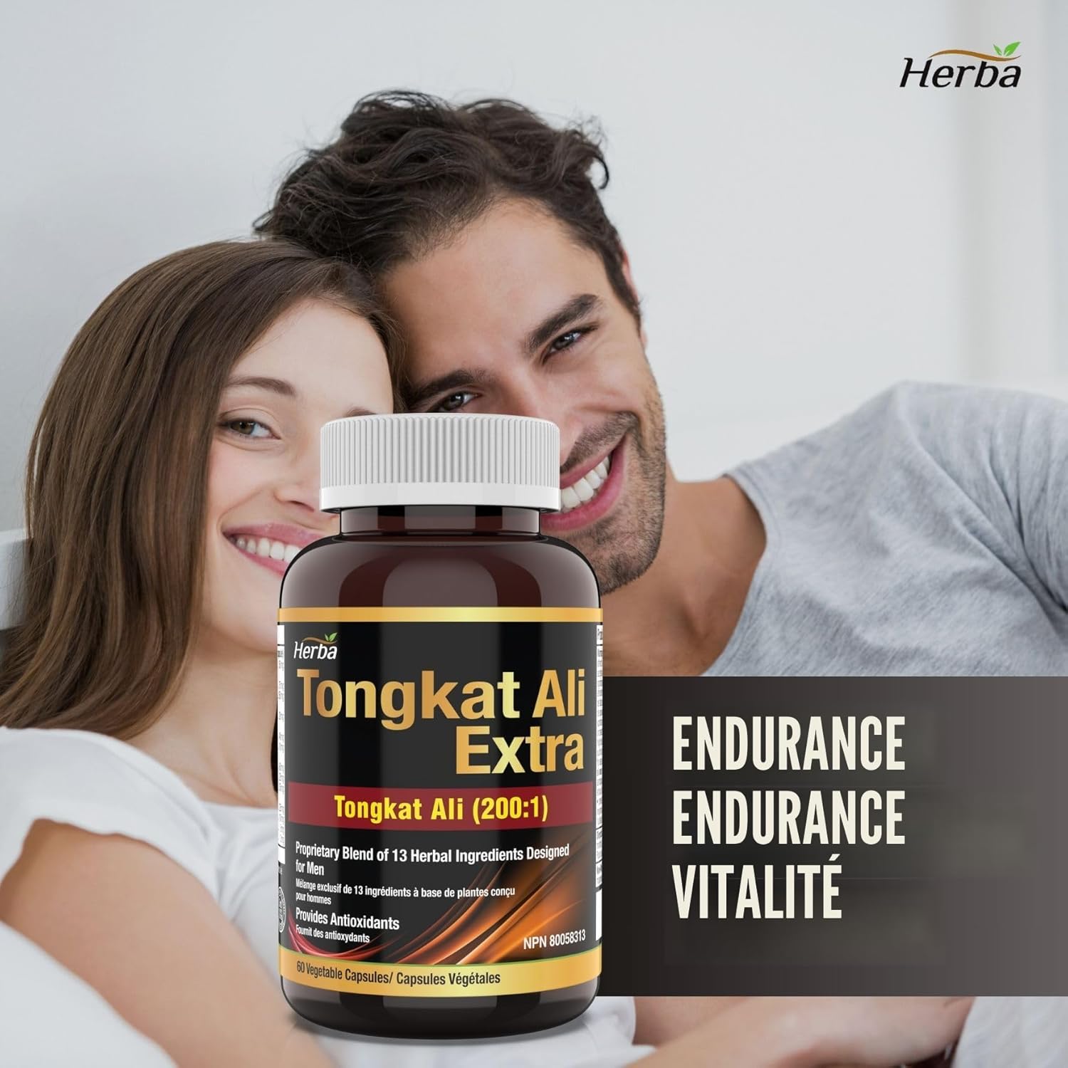 Herba Tongkat Ali  - vitalité masculine.  Extrait 200:1  - de 10 000 mg | 60 gélules végétales
