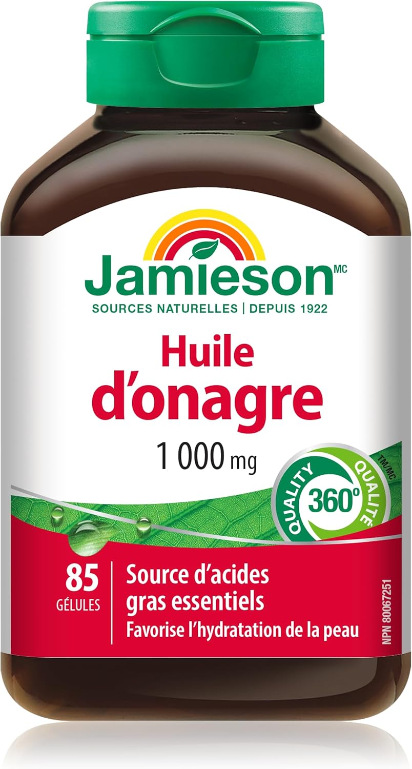 Jamieson Gélules d'Huile d’Onagre 500 mg 90 + 90 gélules