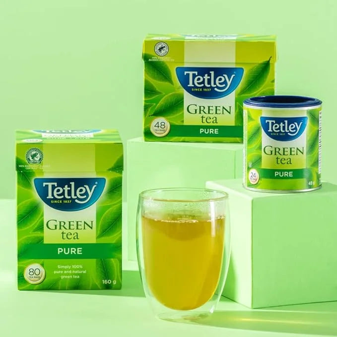 Tetley Thé vert pur, 48 sachets de thé