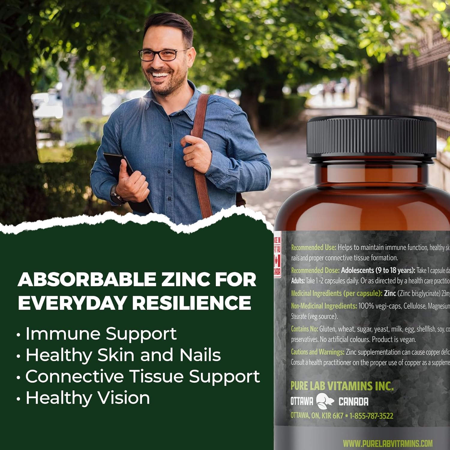 Complément minéral glycinate de zinc 150 capsules