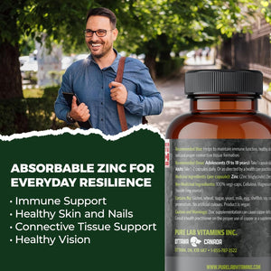 Complément minéral glycinate de zinc 150 capsules