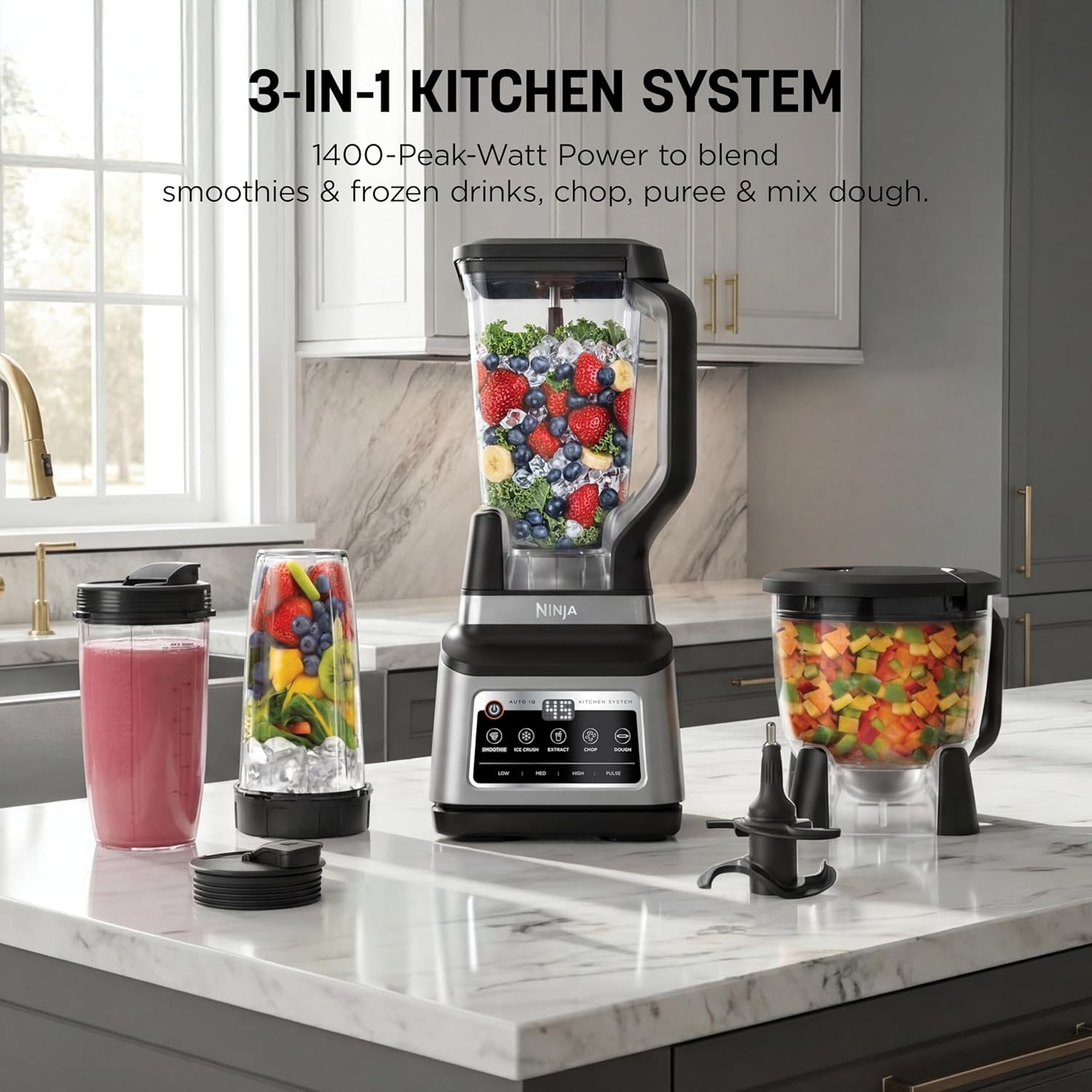 électroménager Blender ,  Ninja® Professional Plus Kitchen System with Auto-iQ®