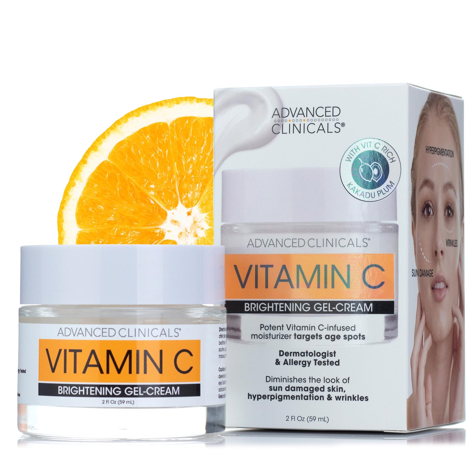 ADVANCED CLINICALS Gel-crème éclaircissant à la vitamine C