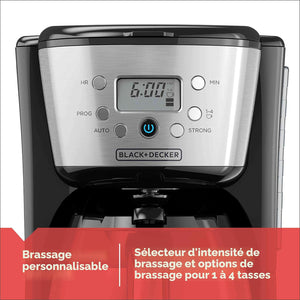 électroménager | Machine à café Cafetière 12 tasses programmable Carafe thermique
