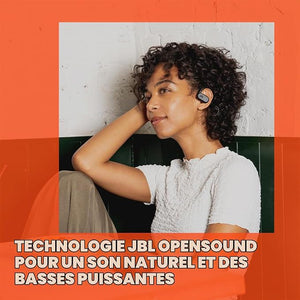 Fitness | JBL SoundGear Sense Écouteurs sans fil à oreilles ouvertes. Blanc