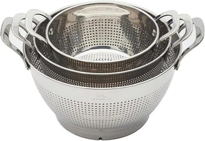 MIU - Ensemble de 3 Passoires en Acier Inoxydable