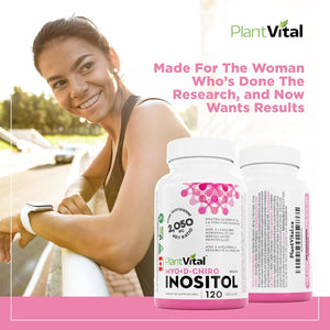 Complément alimentaire  Myo-Inositol & D-Chiro Inositol 120 Capsules