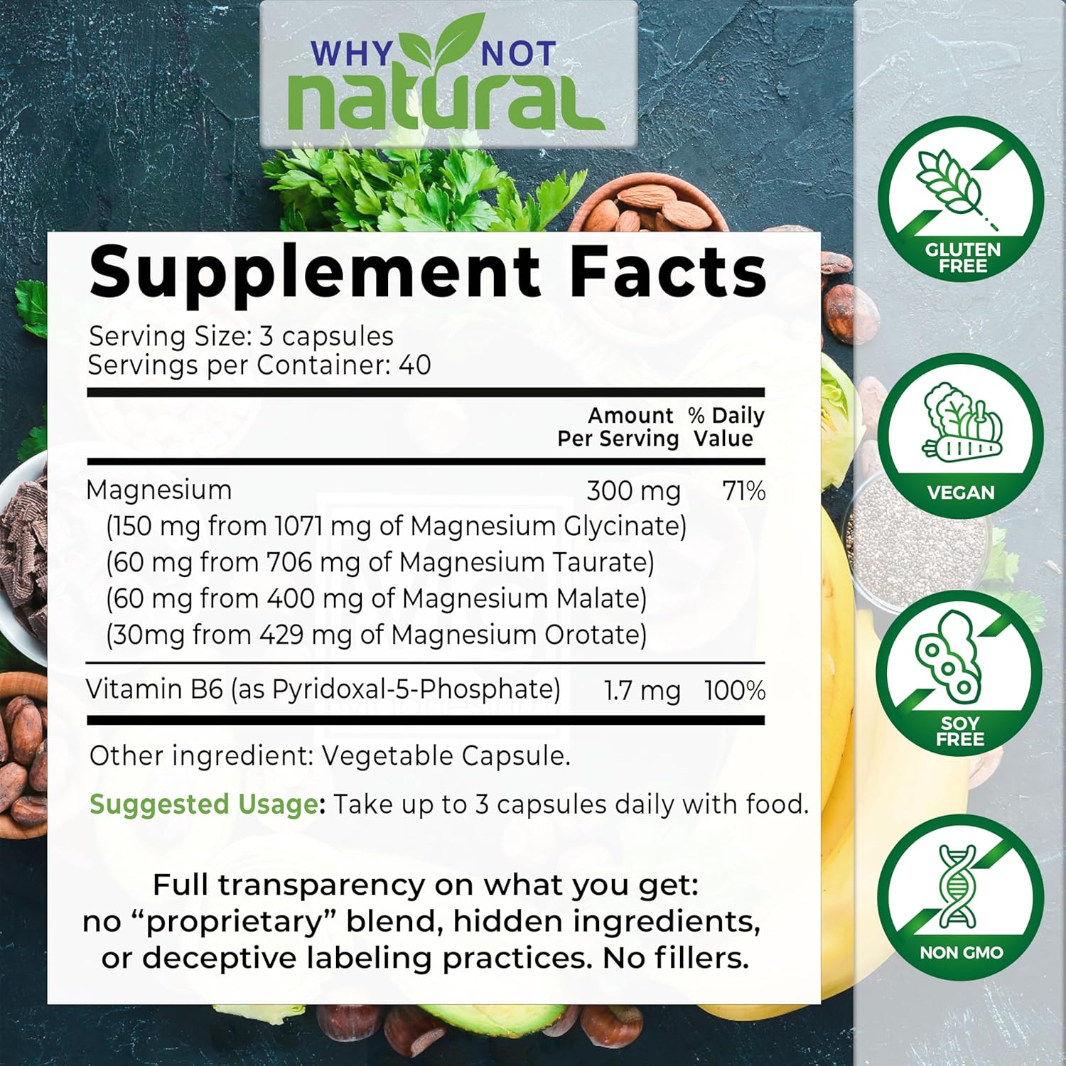 Complément  Magnésium complexe – Glycinate, Taurate, Malate, Orotate 4:1