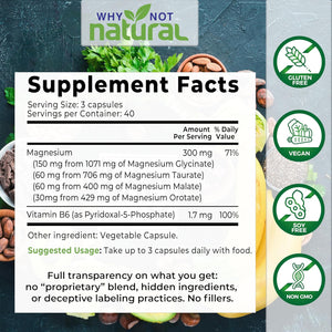 Complément  Magnésium complexe – Glycinate, Taurate, Malate, Orotate 4:1