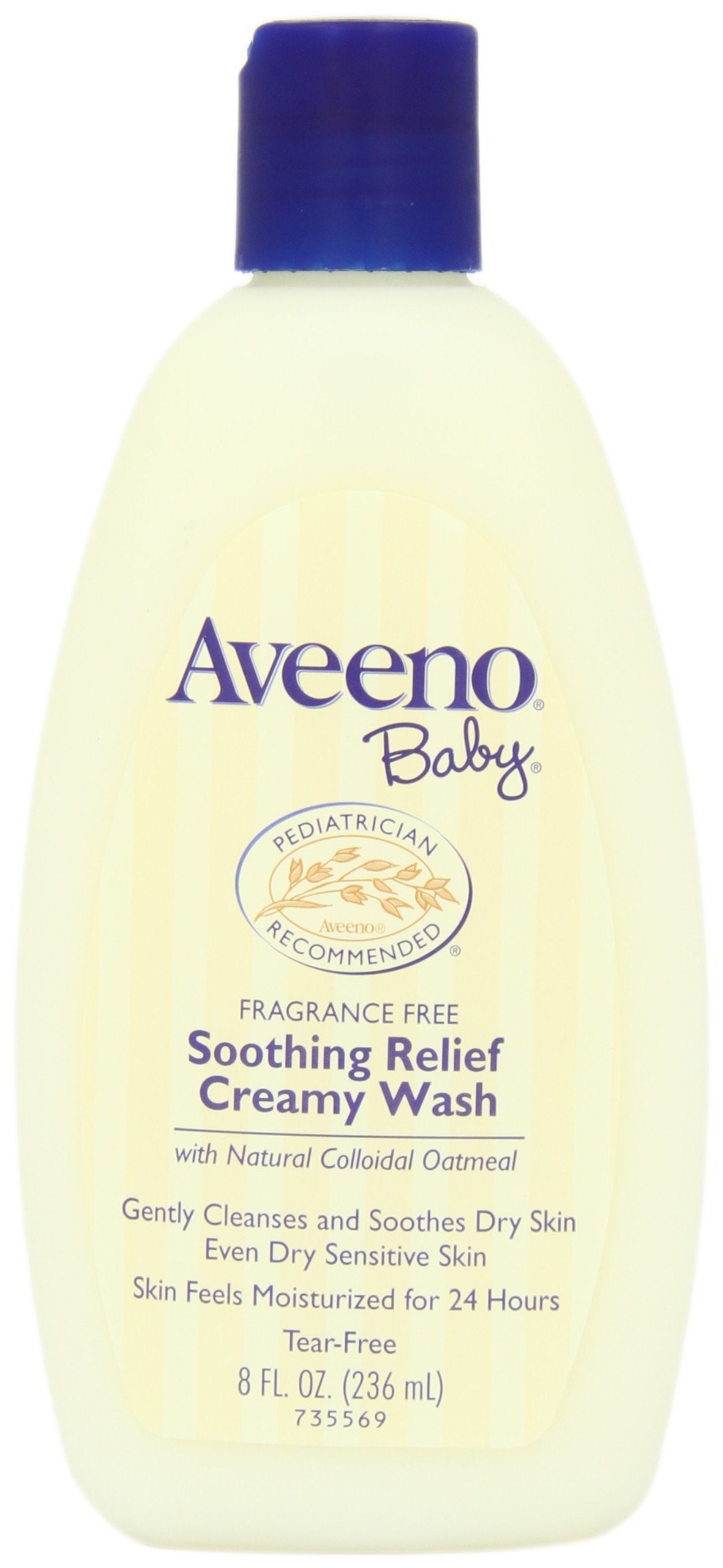 Aveeno Gel Néttoyant crémeux et apaisant pour bébés, non parfumé